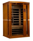 Front Right Side View Of The Dynamic Vittoria 2-Person Low EMF FAR Infrared Indoor Sauna | DYN-6220-01