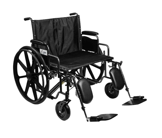 Front Right Side View Of The Emerald iCruise Bariatric Wheelchair