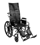 Front Right Side View Of The Emerald iCruise Reclining Wheelchair