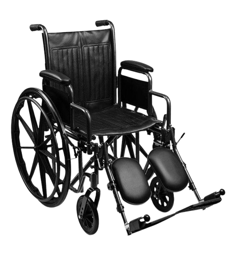 Front Right Side View Of The Emerald iCruise Standard Wheelchair