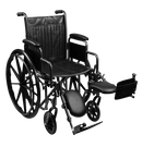 Front Right Side View Of The Emerald iCruise Standard Wheelchair Shown With The Left Leg Rest In The Raised Position