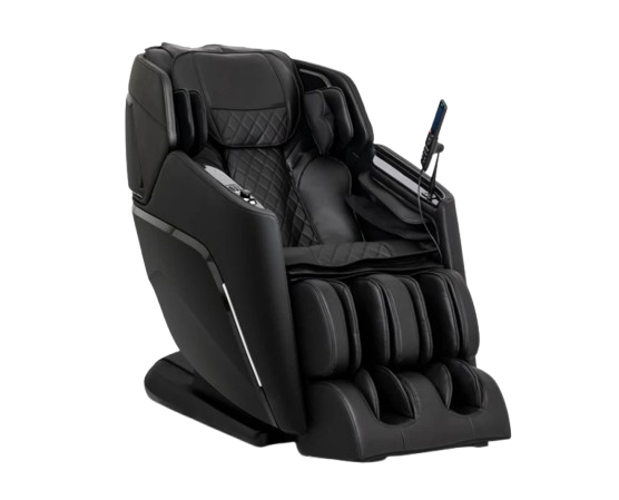 Front Right Side View Of The Ergotec Venus Massage Chair | ET-400 In Black Color