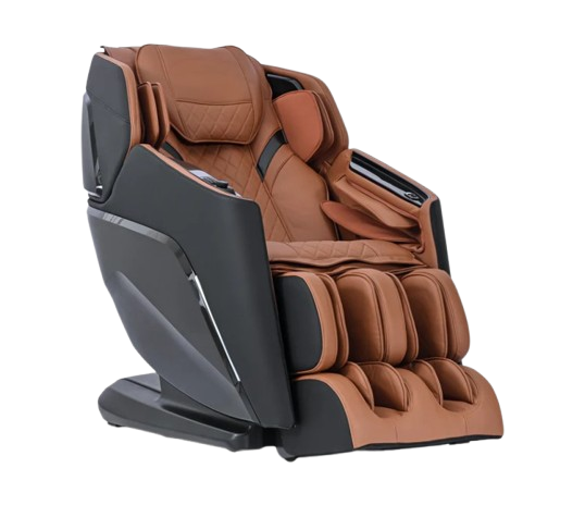 Front Right Side View Of The Ergotec Venus Massage Chair | ET-400 In Tan Color