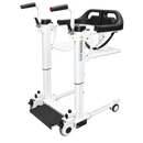 Front Right Side View Of The Freedom Aqua Shower Patient Transfer Lift Shown In The Closed Position