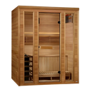 Front Right Side View Of The Golden Designs Andermatt 3-Person Indoor Sauna | GDI-7030-01