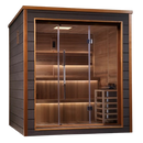 Front Right Side View Of The Golden Designs Bergen 6-Person Outdoor Sauna | GDI-8206-01