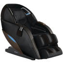 Front Right Side View Of The Infinity Dynasty 4D Massage Chair Shown In Black/Dark Brown Color