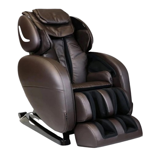 Front Right Side View Of The Infinity Smart Chair X3 3D/4D Massage Chair Shown In Brown Color