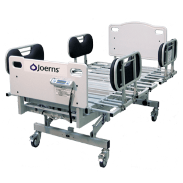 Front Right Side View Of The Joerns Bariatric Healthcare Bed System RC 1000