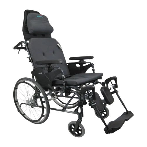Front Right Side View Of The Karman MVP-502 Reclining Wheelchair