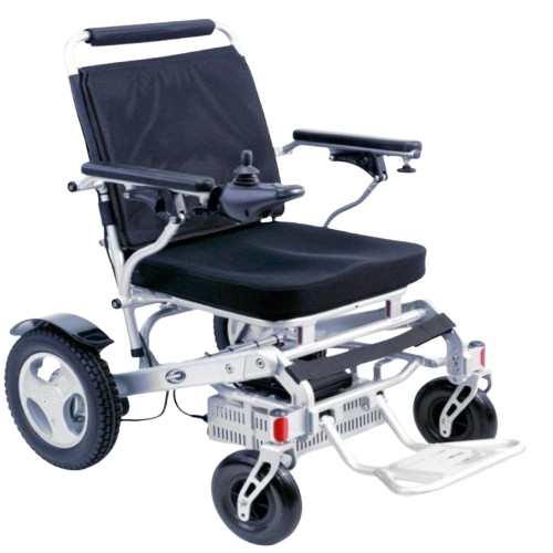Front Right Side View Of The Karman Tranzit-Go Electric Wheelchair