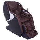 Front Right Side View Of The Kyota Joubu M880 4D Massage Chair Shown In Black And Dark Brown Color 