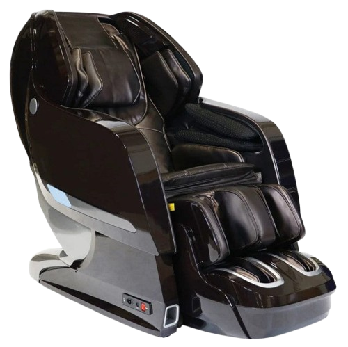 Front Right Side View Of The Kyota Yosei M868 Massage Chair In Brown Color