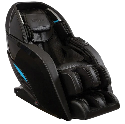 Front Right Side View Of The Kyota Yutaka M898 Massage Chair Shown In The Black Color