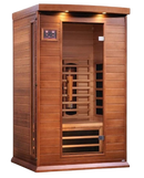 Front Right Side View Of The Maxxus 2-Person Near Zero EMF Full Spectrum Indoor Infrared Sauna | MX-M206-01-FS CED