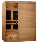 Front Right Side View Of The Maxxus 3-Person S-Line Low EMF FAR Infrared Indoor Sauna | MX-S306-01