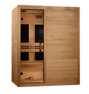 Front Right Side View Of The Maxxus 3-Person S-Line Ultra Low EMF FAR Infrared Indoor Sauna | MX-S306-01-ULEMF