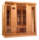 Front Right Side View Of The Maxxus 4-Person Low EMF FAR Infrared Indoor Sauna | MX-K406-01
