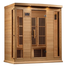 Front Right Side View Of The Maxxus 4-Person Near Zero EMF FAR Infrared Indoor Sauna | MX-K406-01-ZF