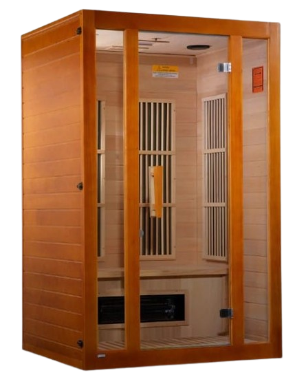 Front Right Side View Of The Maxxus Aspen 2-Person Low EMF FAR Infrared Indoor Sauna | MX‐J206‐02S