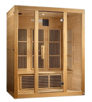 Front Right Side View Of The Maxxus Bellevue 3-Person Low EMF FAR Infrared Indoor Sauna | MX-J306-01