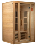 Front Right Side View Of The Maxxus Seattle 2-Person Low EMF FAR Infrared Indoor Sauna | MX-J206-01
