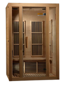 Front Right Side View Of The Maxxus Seattle 2-Person Near Zero EMF FAR Infrared Indoor Sauna | MX-J206-01-ZF