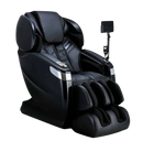Front Right Side View Of The Ogawa Master Drive AI 2.0 Massage Chair | OG-8801 Shown In The Upright Chair Position In The Black Color