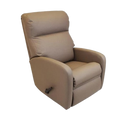 Front Right Side View Of The Optima Wall-Hugger Reclining Geri Chair Shown In The Chair Position In The Cocoa Color