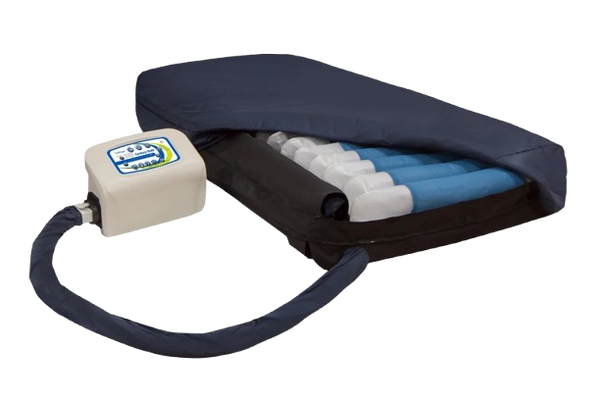 Front Right Side View Of The Prius Century Gold Low Air Loss Alternating Pressure Mattress System With Master Control Unit