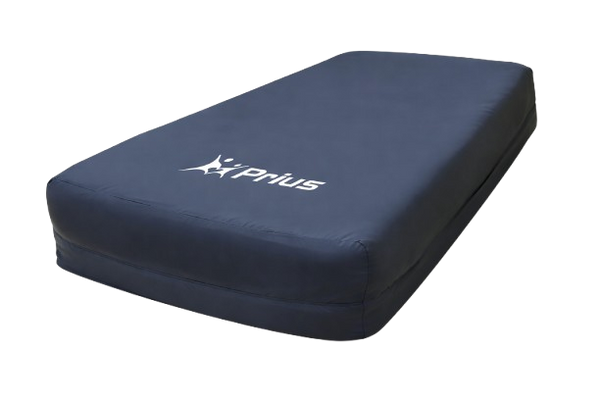 Front Right Side View Of The Prius Rhythm Multi Mattress System Shown With Cover