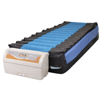 Front Right Side View Of The Prius Rhythm Multi Mattress System Shown With Master Control Unit