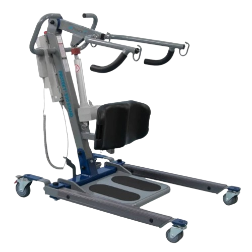 Front Right Side View Of The Proactive Medical Protekt 500/600 Stand Assist Lift