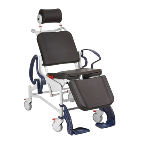 Front Right Side View Of The Rebotec Phoenix Shower Commode Chair