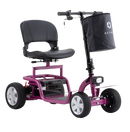Front Right Side View Of The Reyhee EXO Electric Mobility Scooter Shown In The Purple Color