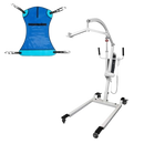 Front Right Side View Of The Vive Health Electric Patient Lift Shown With Included Sling