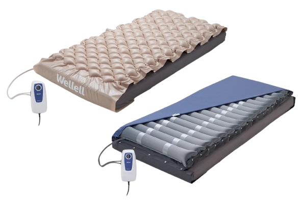 Front Right Side View Of The Wellell Domus 1 & 2 Alternating Pressure Redistribution Mattresses