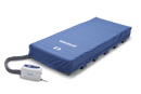Front Right Side View Of The Wellell Domus 3 Alternating Pressure Redistribution Mattress System With Quilted Cover Shown With Control Unit