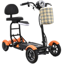 Front Right View Of The Bangeran Dragon Mobility Scooter Shown In Orange Color