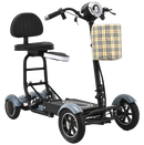 Front Right View Of The Bangeran Dragon Mobility Scooter Shown In Sky Blue Color