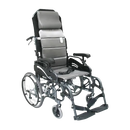 Front Right View Of The Karman VIP-515 Tilt-In-Space Wheelchair Shown In The Seated Position