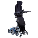 Front Right View Of The Karman XO-505 Power Standing Wheelchair In The Upright Position