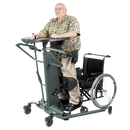 Front View Of A Man Using The EasyStand StrapStand Standing Frame 