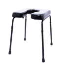 Front View Of The ActiveAid 101 Toilet Shower Chair With A 18"Wx18"D Ensolite® Front/Rear Open Seat 2" Waterfall Foam