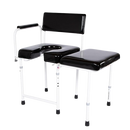 Front View Of The ActiveAid 202 Shower Toilet Chair With B-O Transfer Bench Package
