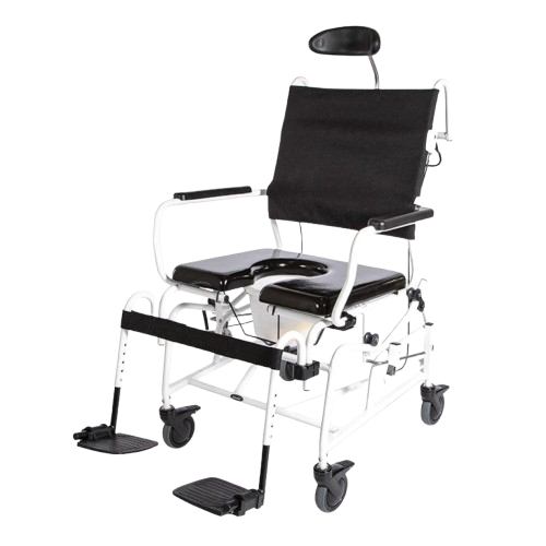 Front View Of The ActiveAid 285 Shower Commode Tilt-In-Space Chair