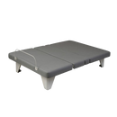 Front View Of The Assured Comfort Signature Hi Low Adjustable Bed In Flat Height Position Shown With No Headboard Or Footboard