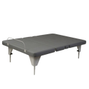 Front View Of The Assured Comfort Signature Hi Low Adjustable Bed In Elevated Height Position Shown With No Headboard Or Footboard