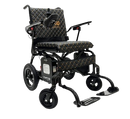 Front View Of The ComfyGo Phoenix Carbon Fiber Electric Wheelchair In Black Color
