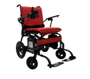 Front View Of The ComfyGo Phoenix Carbon Fiber Electric Wheelchair In Red Color